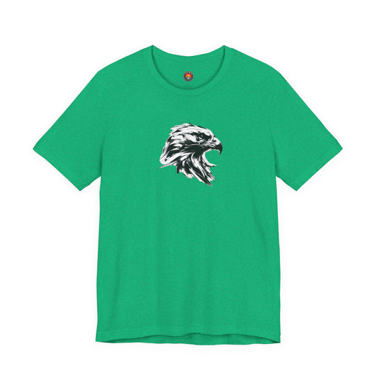 Golden Eagle Head Sketch-Style Line Art T-Shirt –Black Print– Wilderness Graphic Tee | Outdoor Adventure Shirt | Nature Lover Gift | Hiking & Camping Apparel