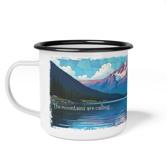 Mountain Calling - Enamel Camp Mug