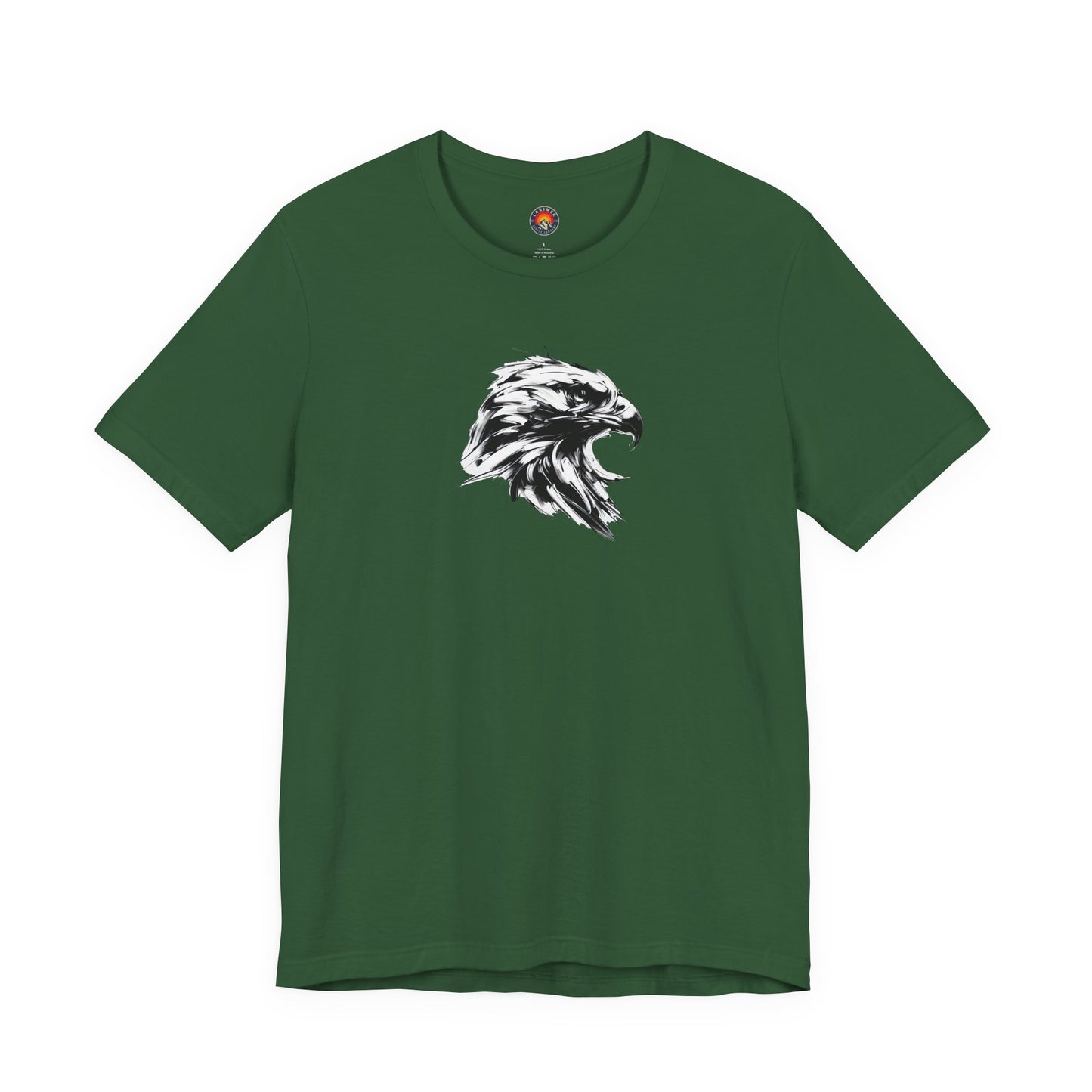 Golden Eagle Head Sketch-Style Line Art T-Shirt –Black Print– Wilderness Graphic Tee | Outdoor Adventure Shirt | Nature Lover Gift | Hiking & Camping Apparel