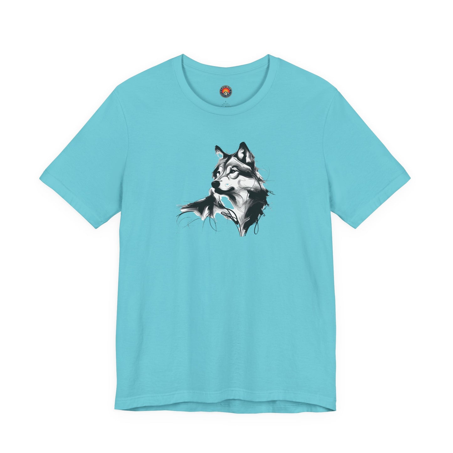 Wolf Sketch-Style Line Art T-Shirt –Black Print– Wilderness Graphic Tee | Outdoor Adventure Shirt | Nature Lover Gift | Hiking & Camping Apparel