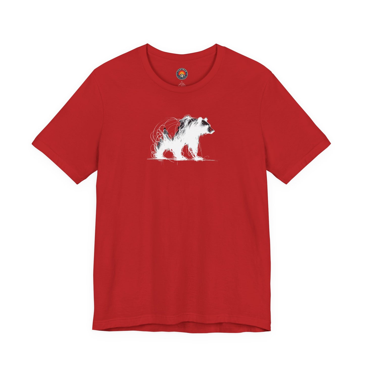 Bear Sketch Line Art T-Shirt – White Print – Wilderness Graphic Tee | Outdoor Adventure Shirt | Nature Lover Gift | Hiking & Camping Apparel