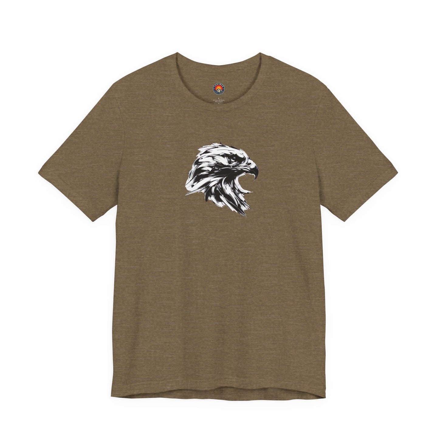 Golden Eagle Head Sketch-Style Line Art T-Shirt –Black Print– Wilderness Graphic Tee | Outdoor Adventure Shirt | Nature Lover Gift | Hiking & Camping Apparel