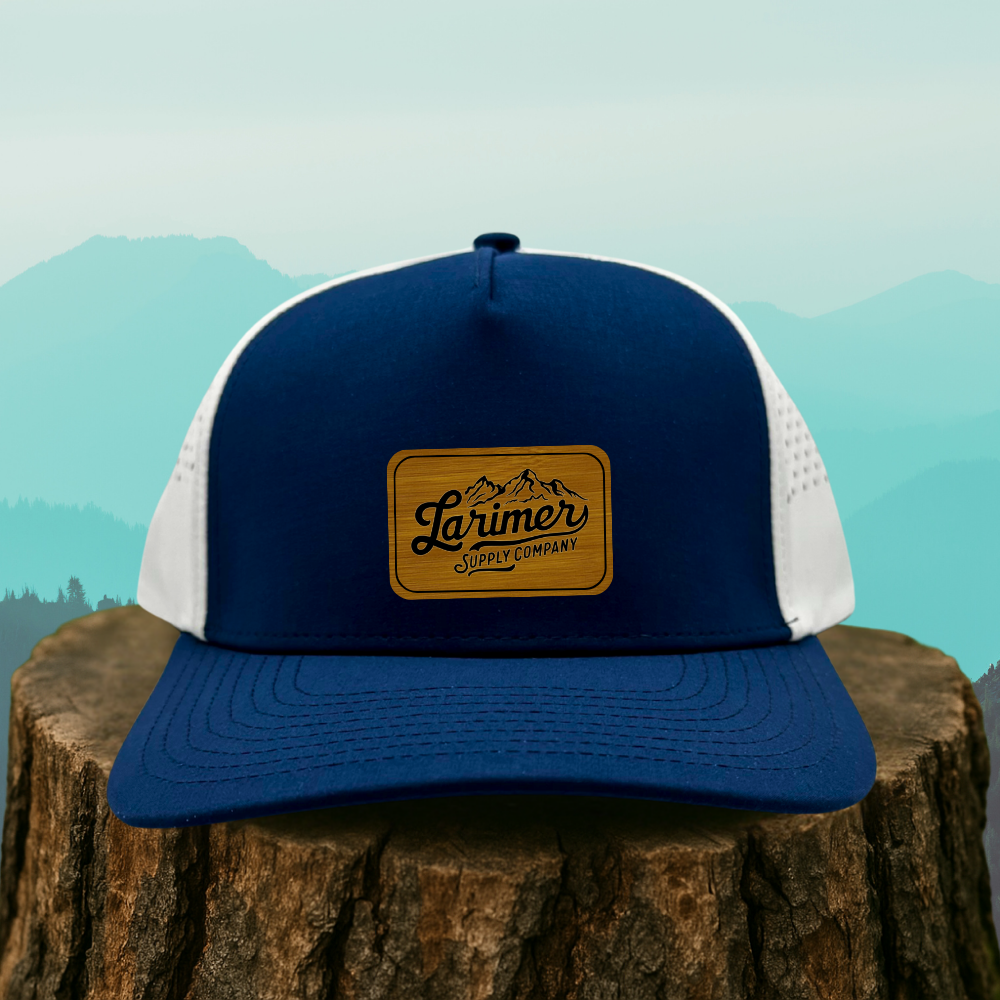 Custom Leather Patch Hat – Choose Your Hat Style + Patch Color