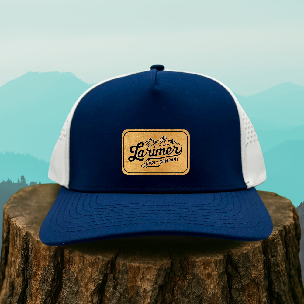 Custom Leather Patch Hat – Choose Your Hat Style + Patch Color