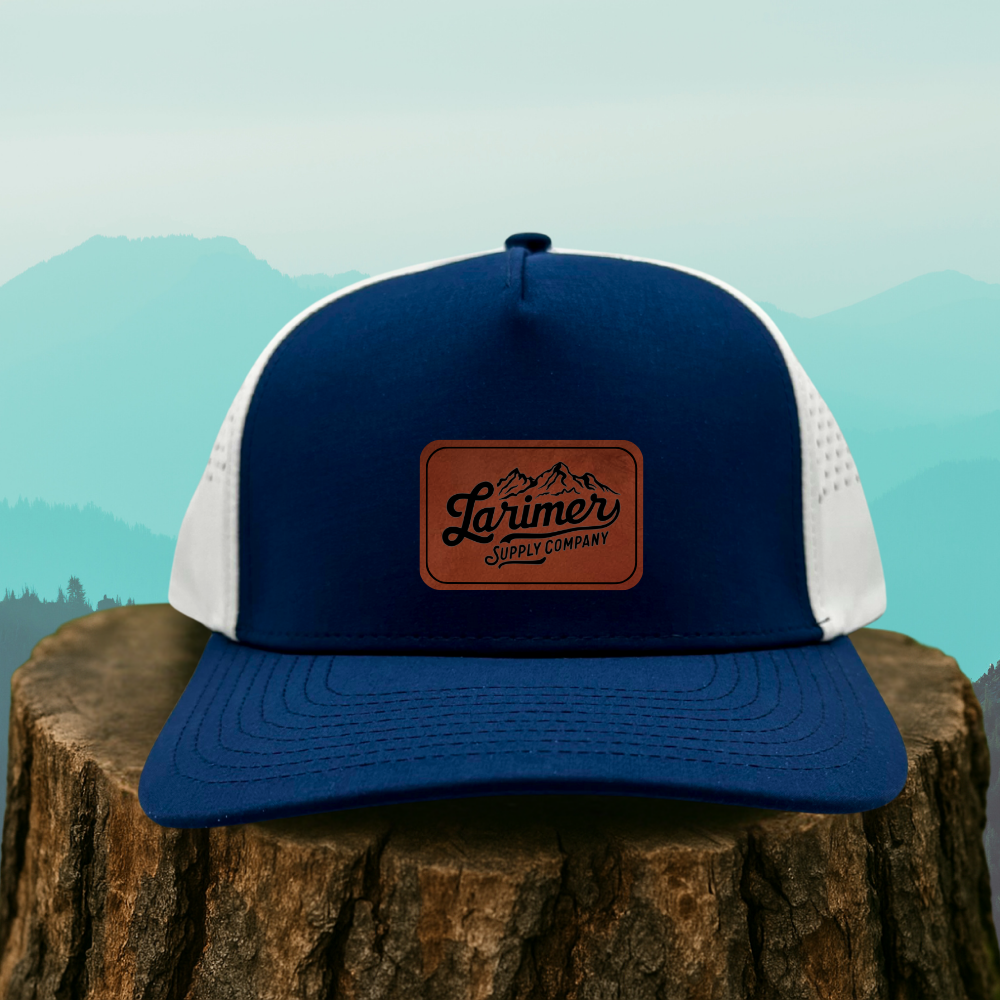 Custom Leather Patch Hat – Choose Your Hat Style + Patch Color