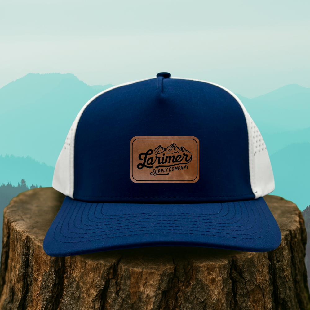 Custom Leather Patch Hat – Choose Your Hat Style + Patch Color