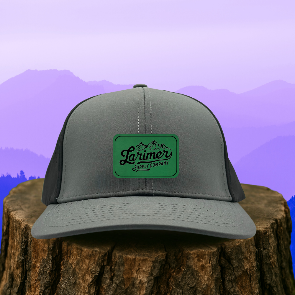 Custom Leather Patch Hat – Choose Your Hat Style + Patch Color