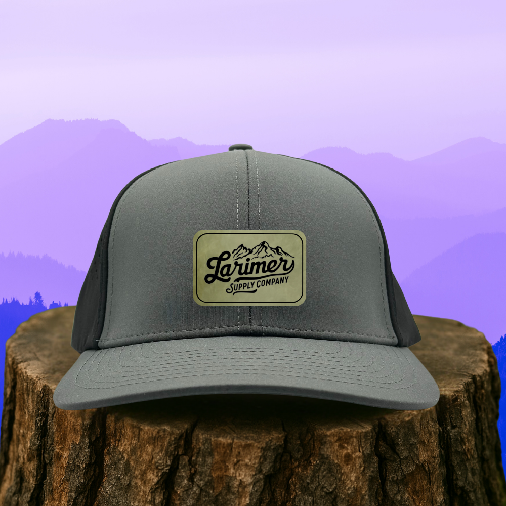 Custom Leather Patch Hat – Choose Your Hat Style + Patch Color