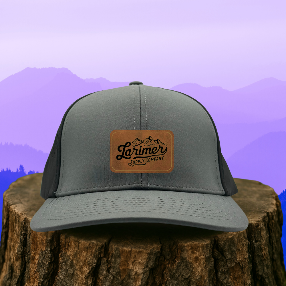 Custom Leather Patch Hat – Choose Your Hat Style + Patch Color
