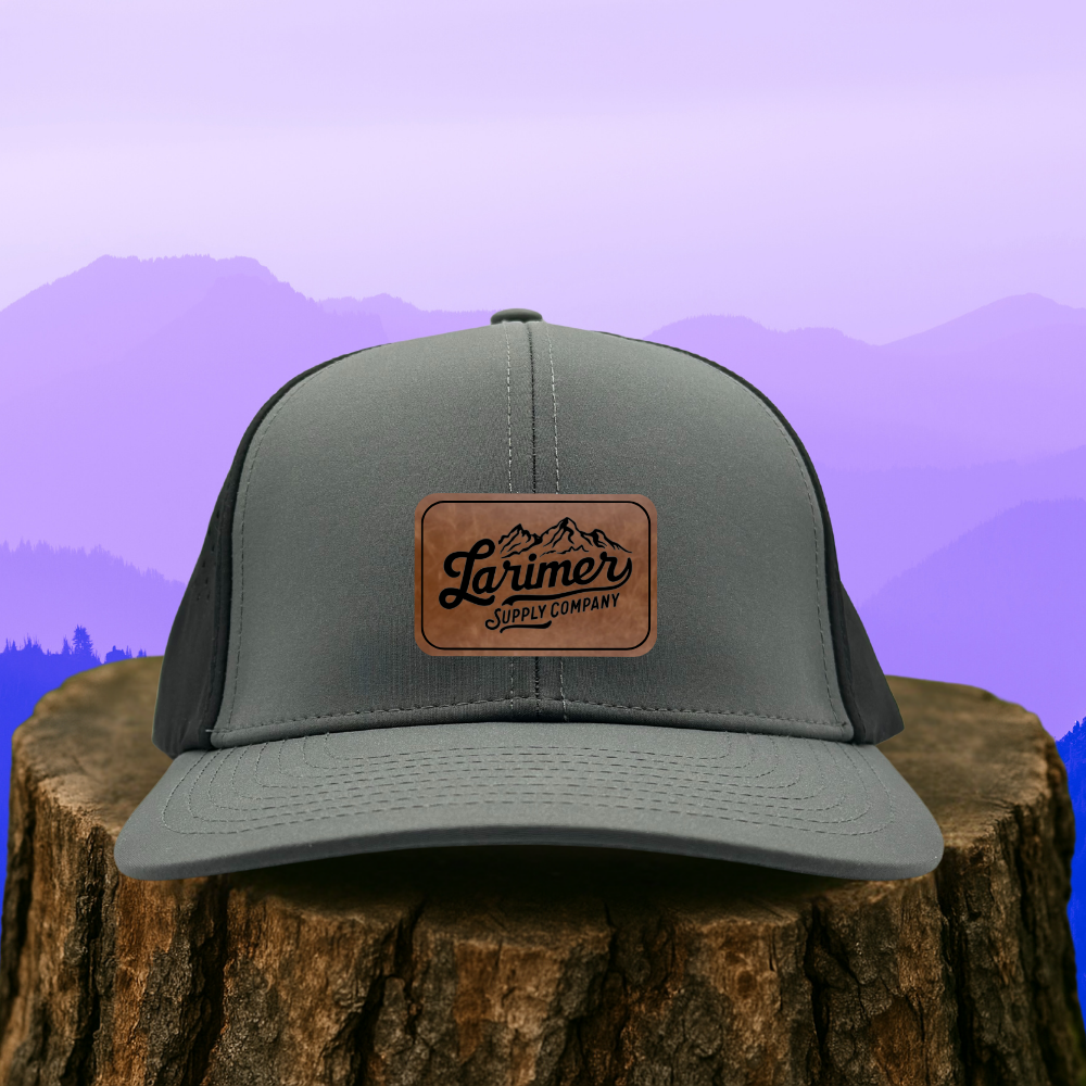 Custom Leather Patch Hat – Choose Your Hat Style + Patch Color