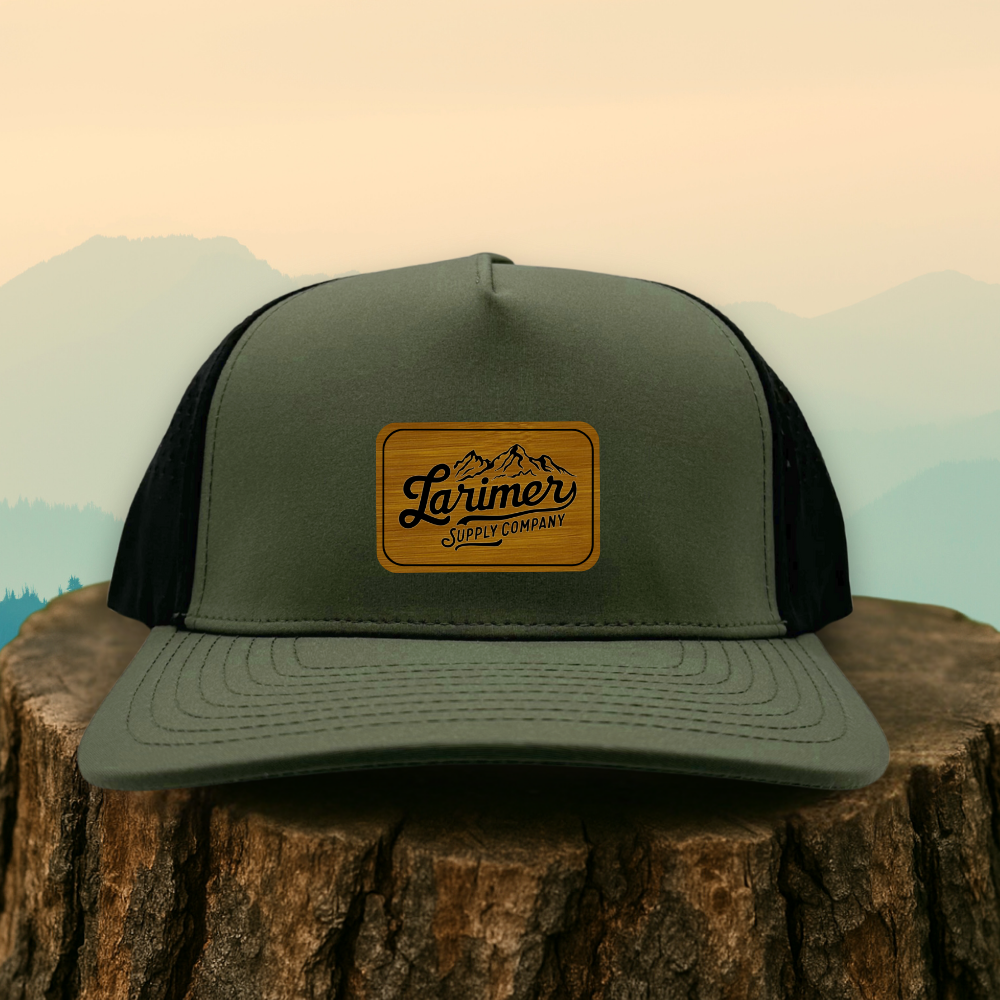 Custom Leather Patch Hat – Choose Your Hat Style + Patch Color