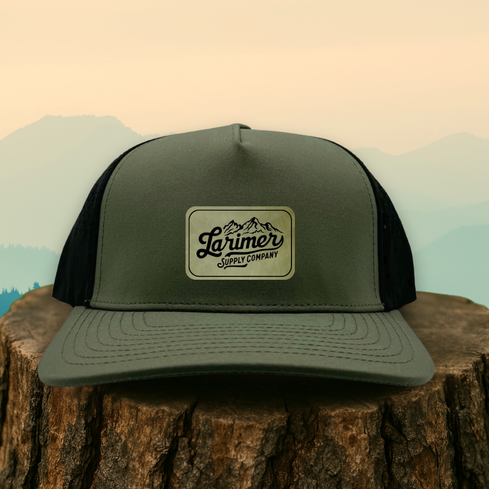 Custom Leather Patch Hat – Choose Your Hat Style + Patch Color