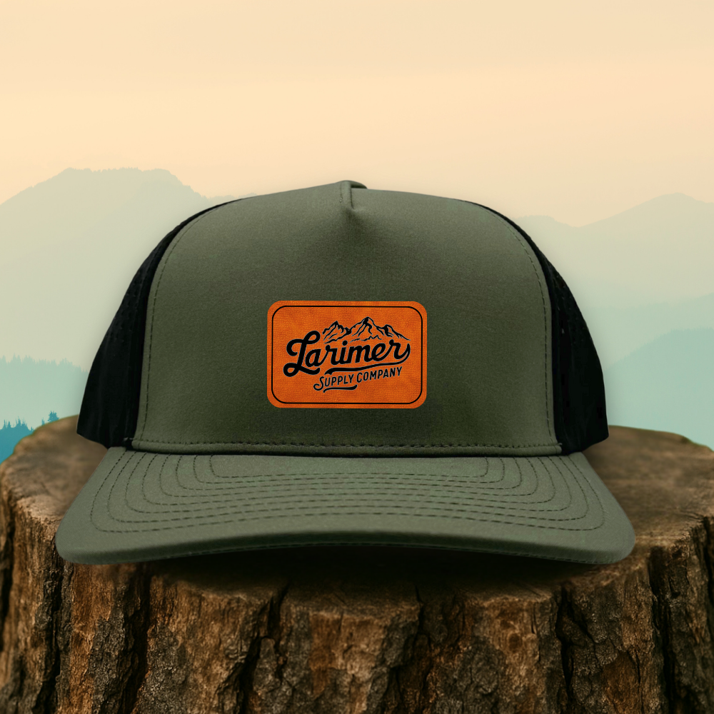 Custom Leather Patch Hat – Choose Your Hat Style + Patch Color