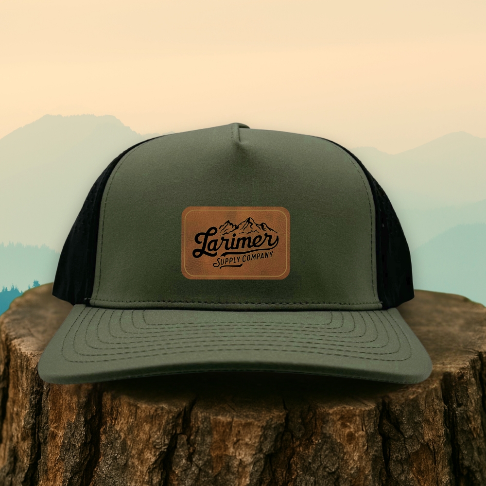 Custom Leather Patch Hat – Choose Your Hat Style + Patch Color