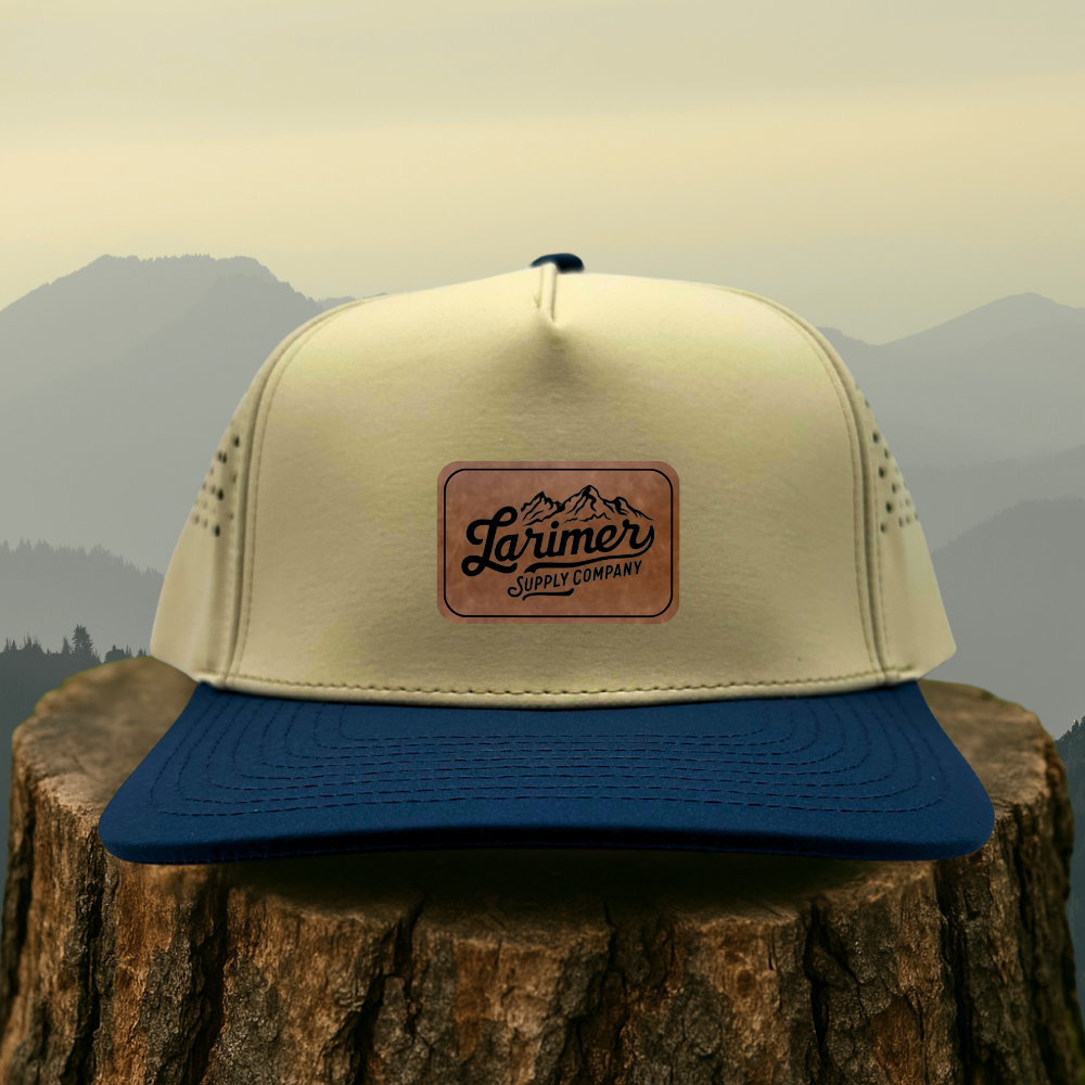 Custom Leather Patch Hat – Choose Your Hat Style + Patch Color