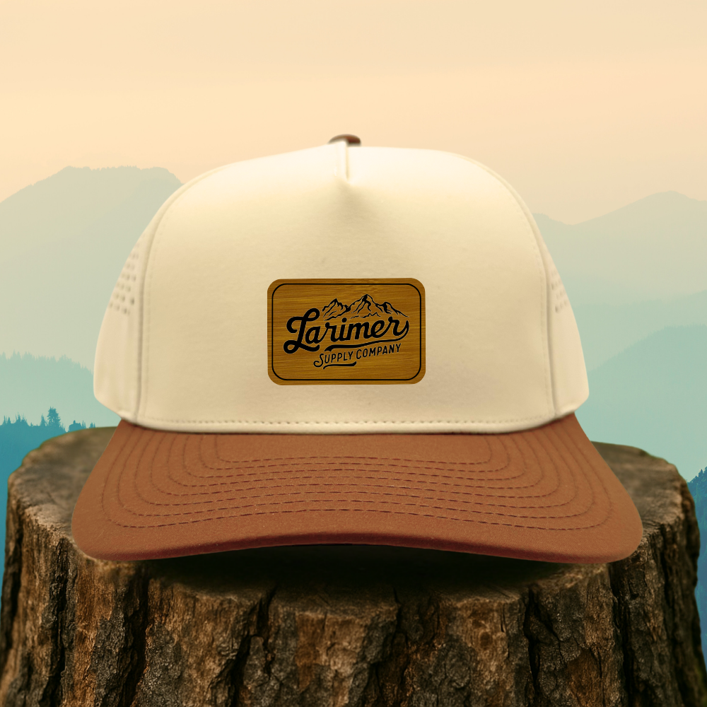 Custom Leather Patch Hat – Choose Your Hat Style + Patch Color