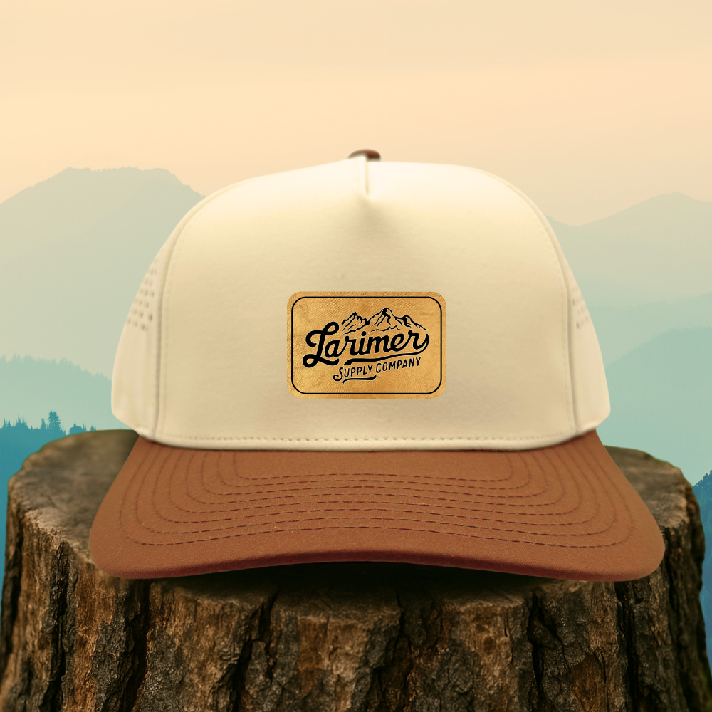 Custom Leather Patch Hat – Choose Your Hat Style + Patch Color