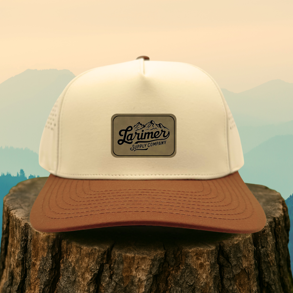 Custom Leather Patch Hat – Choose Your Hat Style + Patch Color