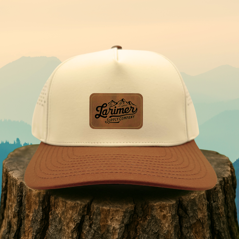 Custom Leather Patch Hat – Choose Your Hat Style + Patch Color