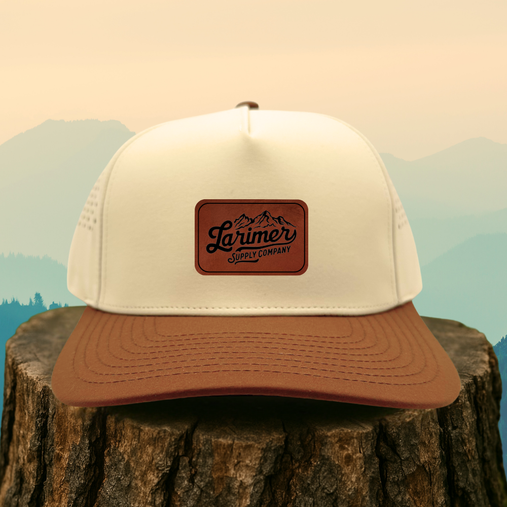 Custom Leather Patch Hat – Choose Your Hat Style + Patch Color