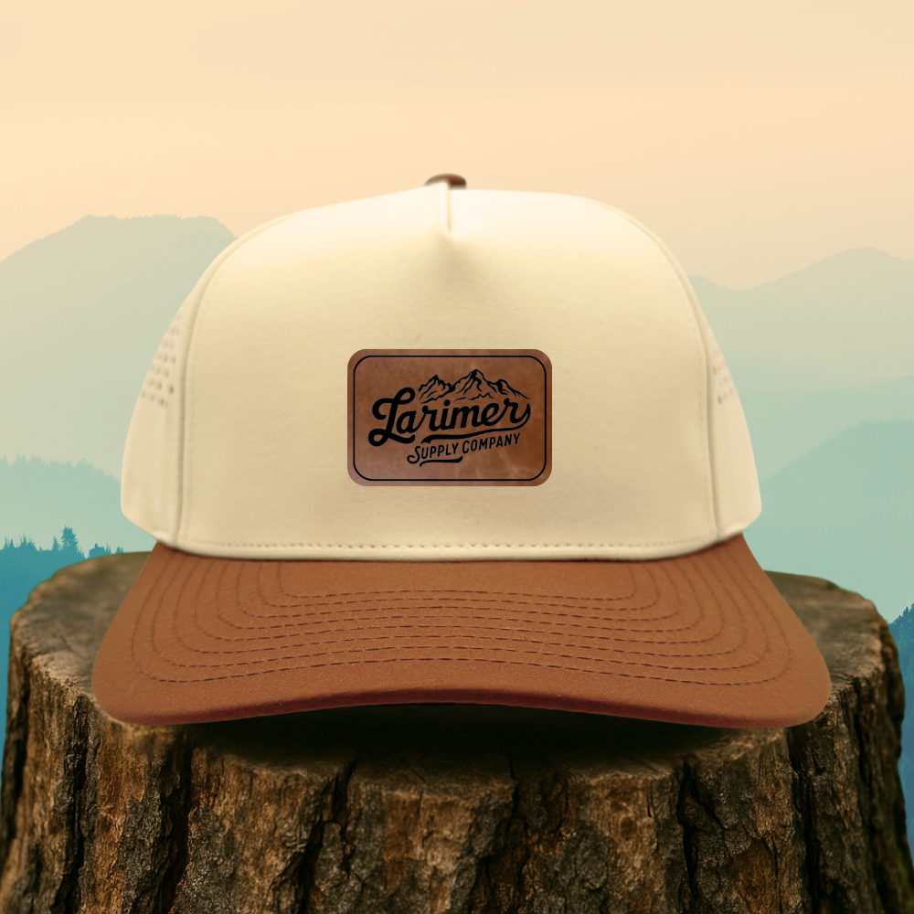 Custom Leather Patch Hat – Choose Your Hat Style + Patch Color