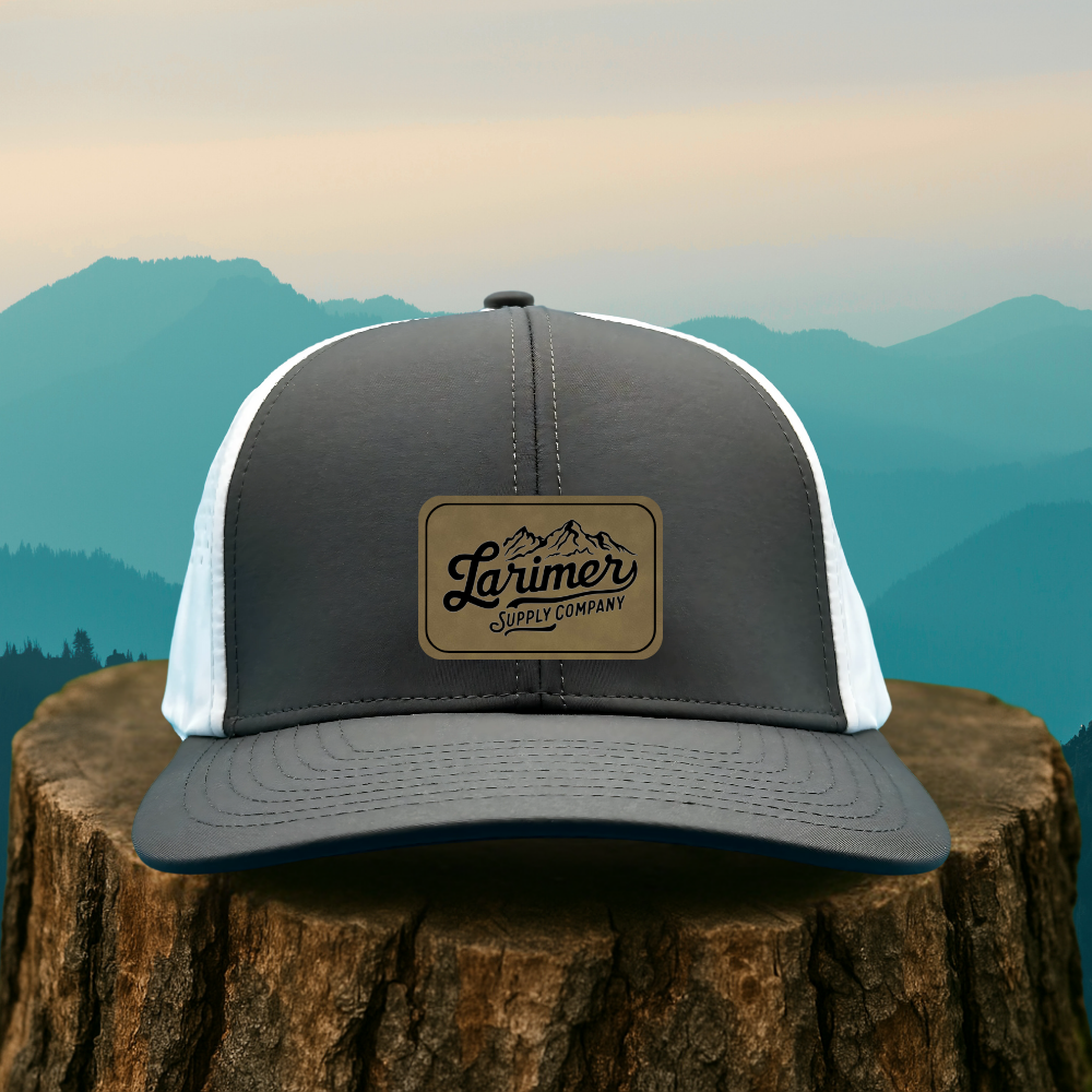 Custom Leather Patch Hat – Choose Your Hat Style + Patch Color