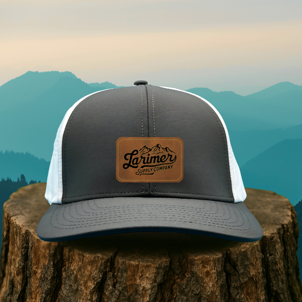 Custom Leather Patch Hat – Choose Your Hat Style + Patch Color