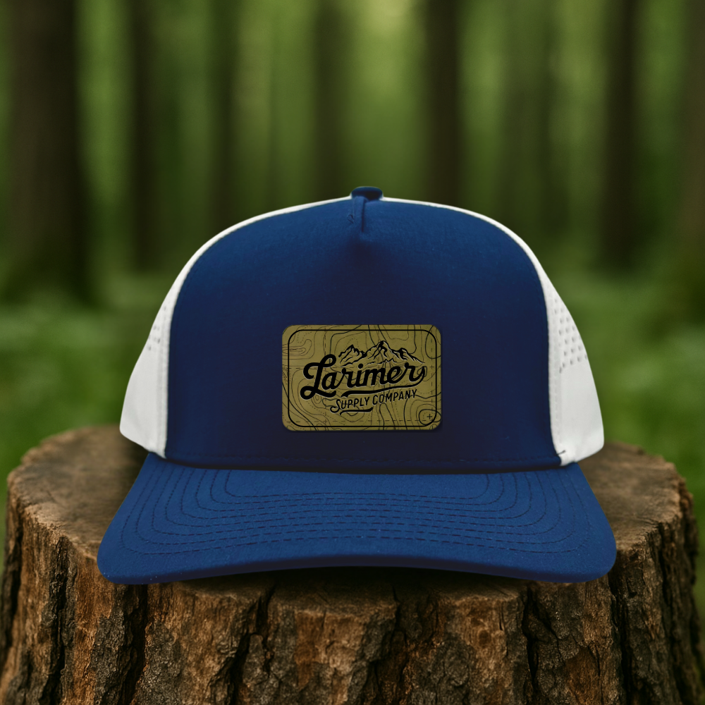 Olive Green Topo Map Hat – Custom Hat