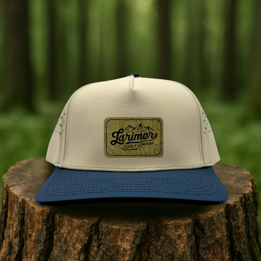 Olive Green Topo Map Hat – Custom Hat