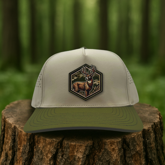 Whitetail Deer Leatherette Hat – Trophy Series