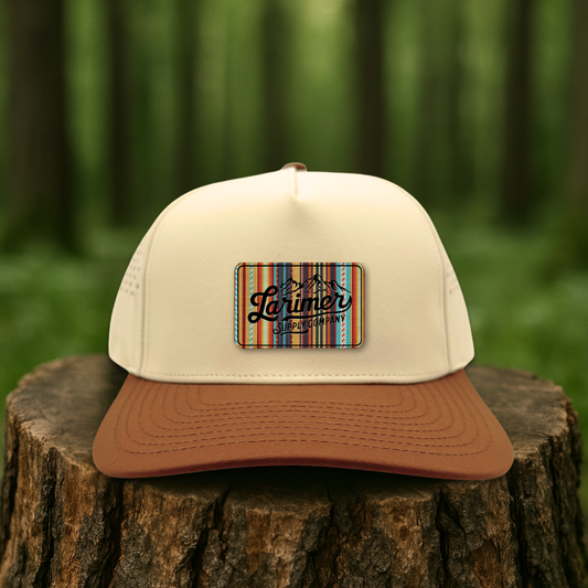 Serape Stripe Hat – Multicolor Southwest Style- Custom Hats