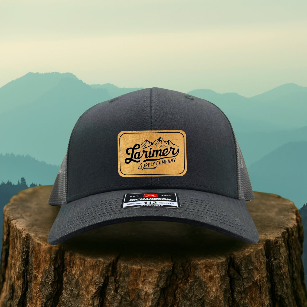 Custom Leather Patch Hat – Choose Your Hat Style + Patch Color