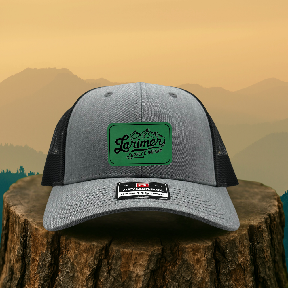 Custom Leather Patch Hat – Choose Your Hat Style + Patch Color