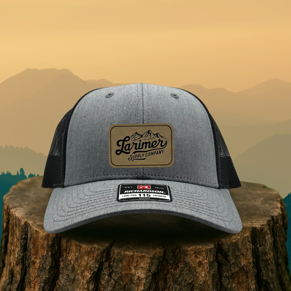Custom Leather Patch Hat – Choose Your Hat Style + Patch Color
