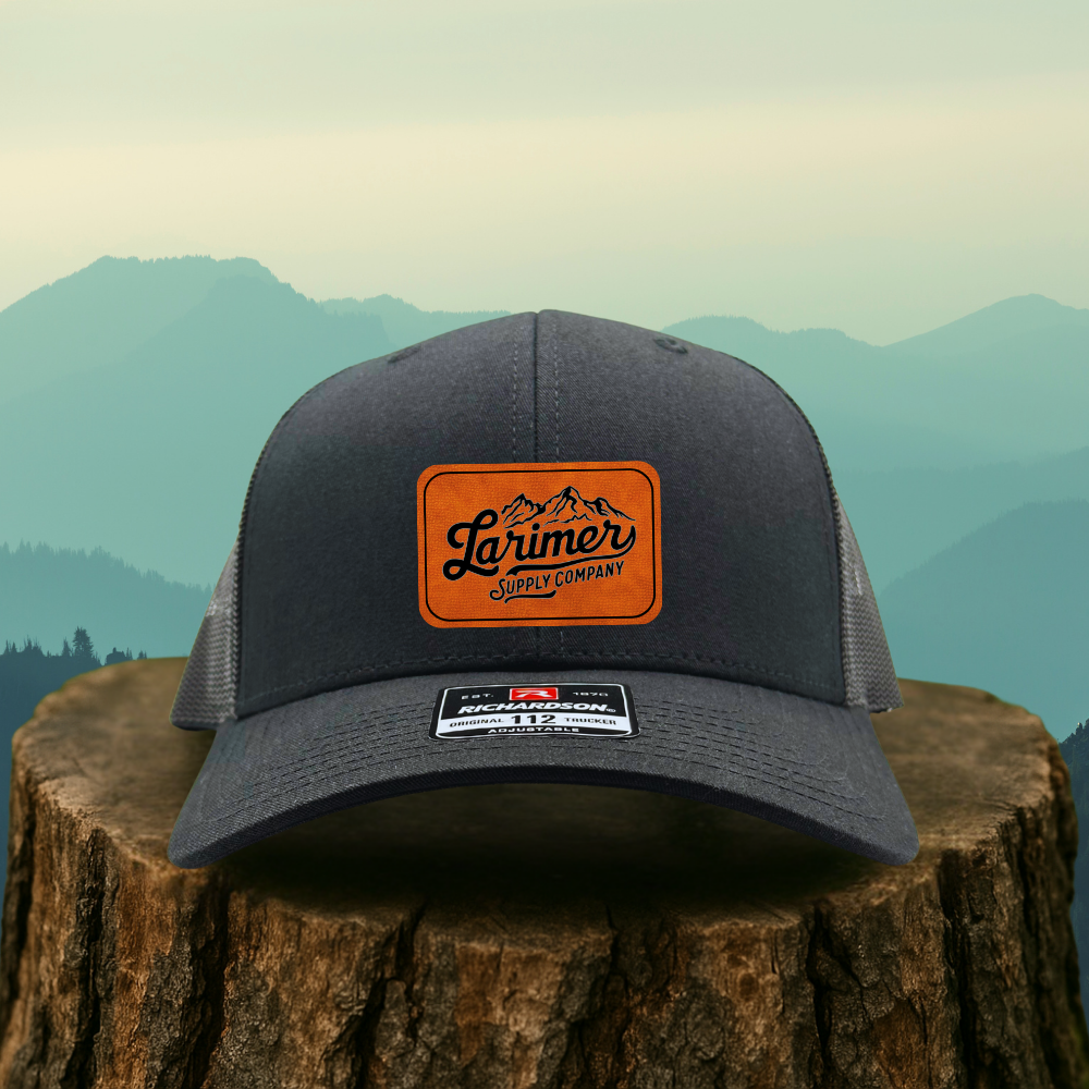 Custom Leather Patch Hat – Choose Your Hat Style + Patch Color