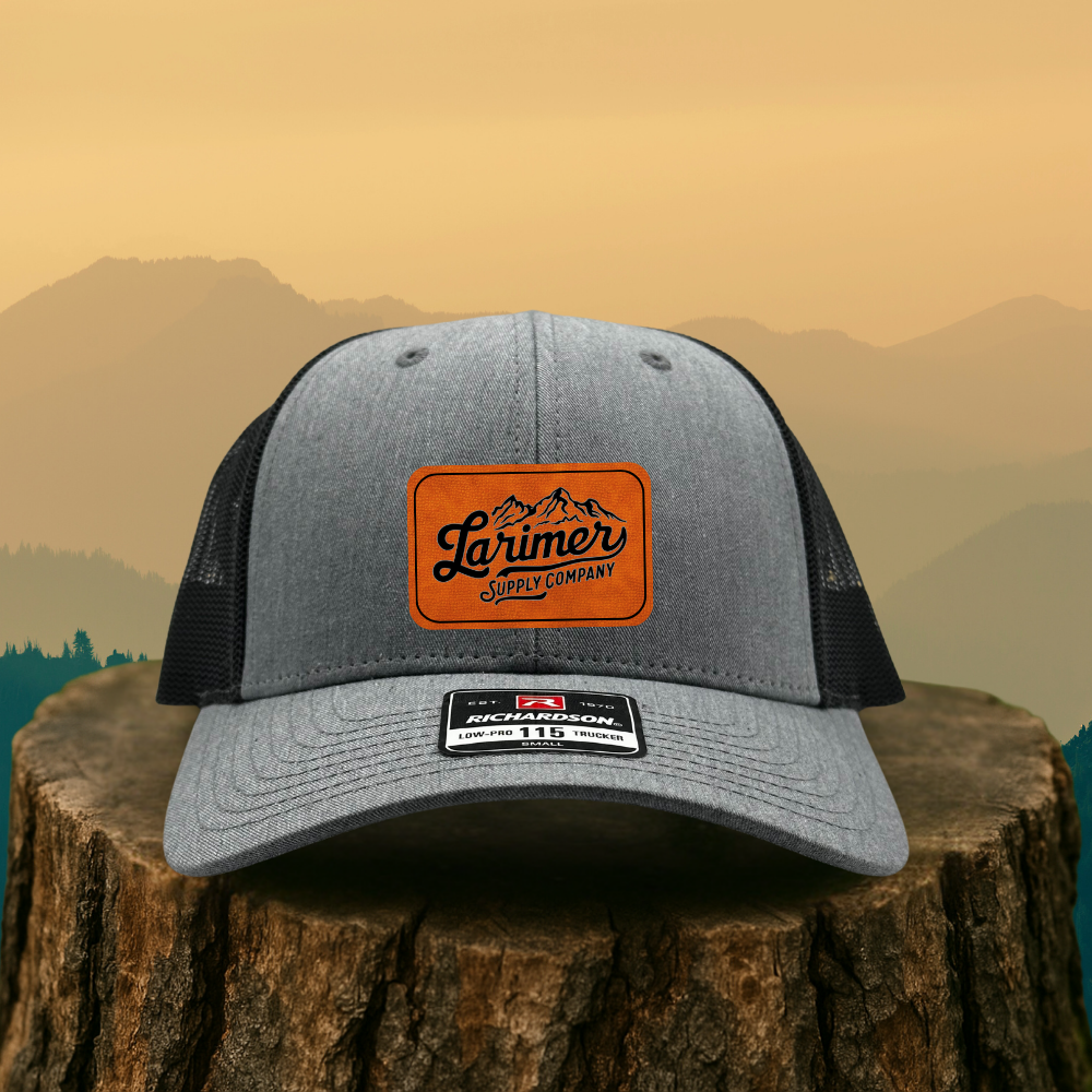 Custom Leather Patch Hat – Choose Your Hat Style + Patch Color