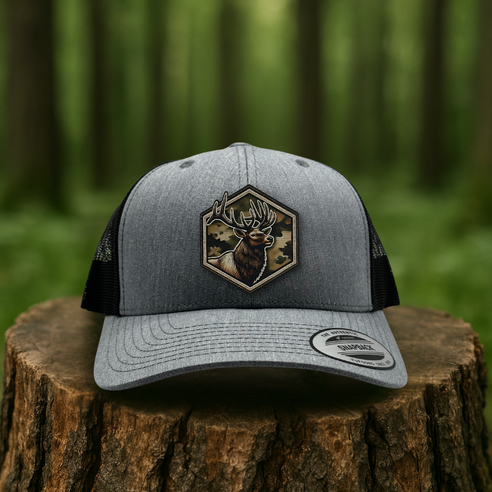 Elk Leatherette Patch Hat – Colorado Ridge Series