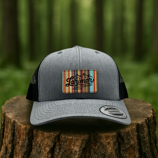 Serape Stripe Hat Patch – Multicolor Southwest Style- Custom Hats